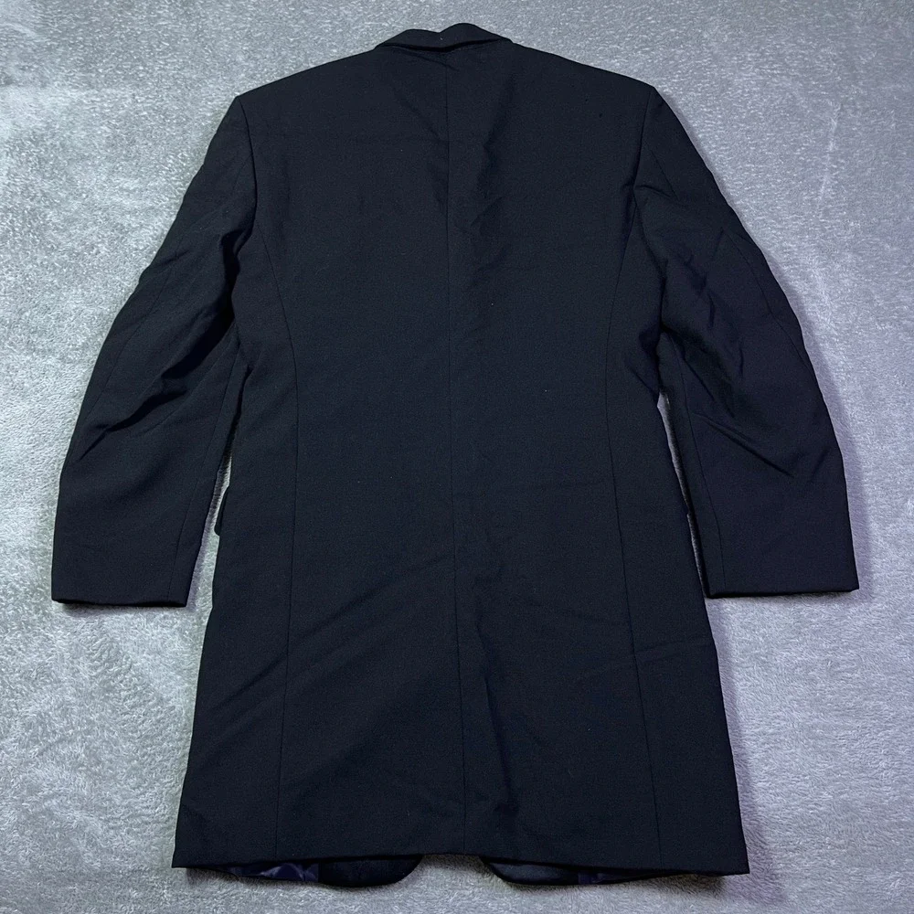 Chaps Ralph Lauren Men's Black Wool Formal Tuxedo Blazer Coat Made in USA Career